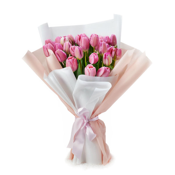 Tulip Gifts Pink Paradise Tulip Bouquet Connecticut delivery