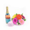 Posh Delights Champagne & Flower Gift - Flower Gift Basket - Connecticut Delivery