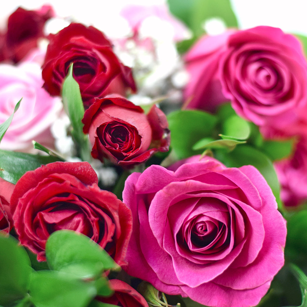 Power of Love Rose Bouquet from Connecticut Blooms - Mixed Flower Gift - Connecticut Delivery.