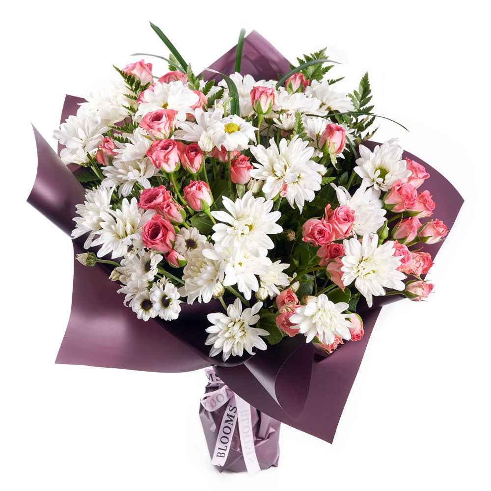 Pure &amp; Pristine Daisy Bouquet from Connecticut Blooms - Flower Gift - Connecticut Delivery.