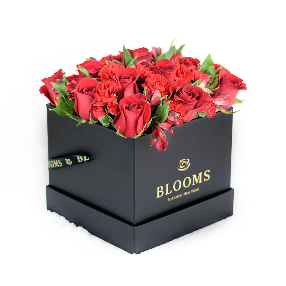 Red Radiance Hat Box - Red Rose Connecticut Delivery