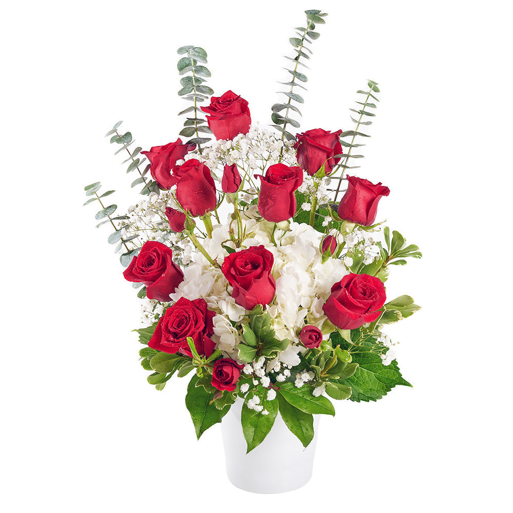 Rose and Hydrangea Arrangement - Connecticut Delivery
