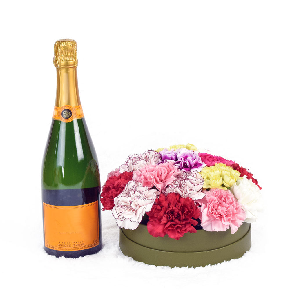 Simple Surprise Flowers & Champagne Gift - Wine Gift - Connecticut Delivery