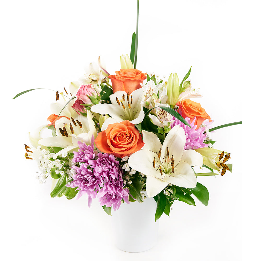 Spring Rose & Lily Arrangement – Floral Gifts – Connecticut delivery