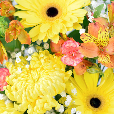 Sunrise Mixed Floral Arrangement - Flower Gift - Connecticut Delivery