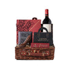Wine & Chocolate Gift Basket, chocolate gift, chocolate, wine gift, wine, gourmet gift, gourmet. Connecticut Delivery