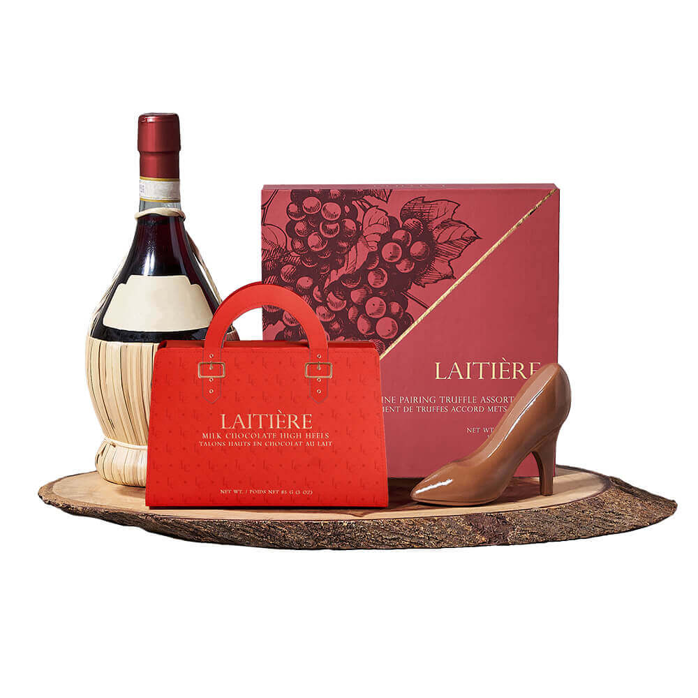 Wine &amp; Chocolate Pairing Gift Set, wine gift, wine, gourmet gift, gourmet, chocolate gift, chocolate. Connecticut delivery.