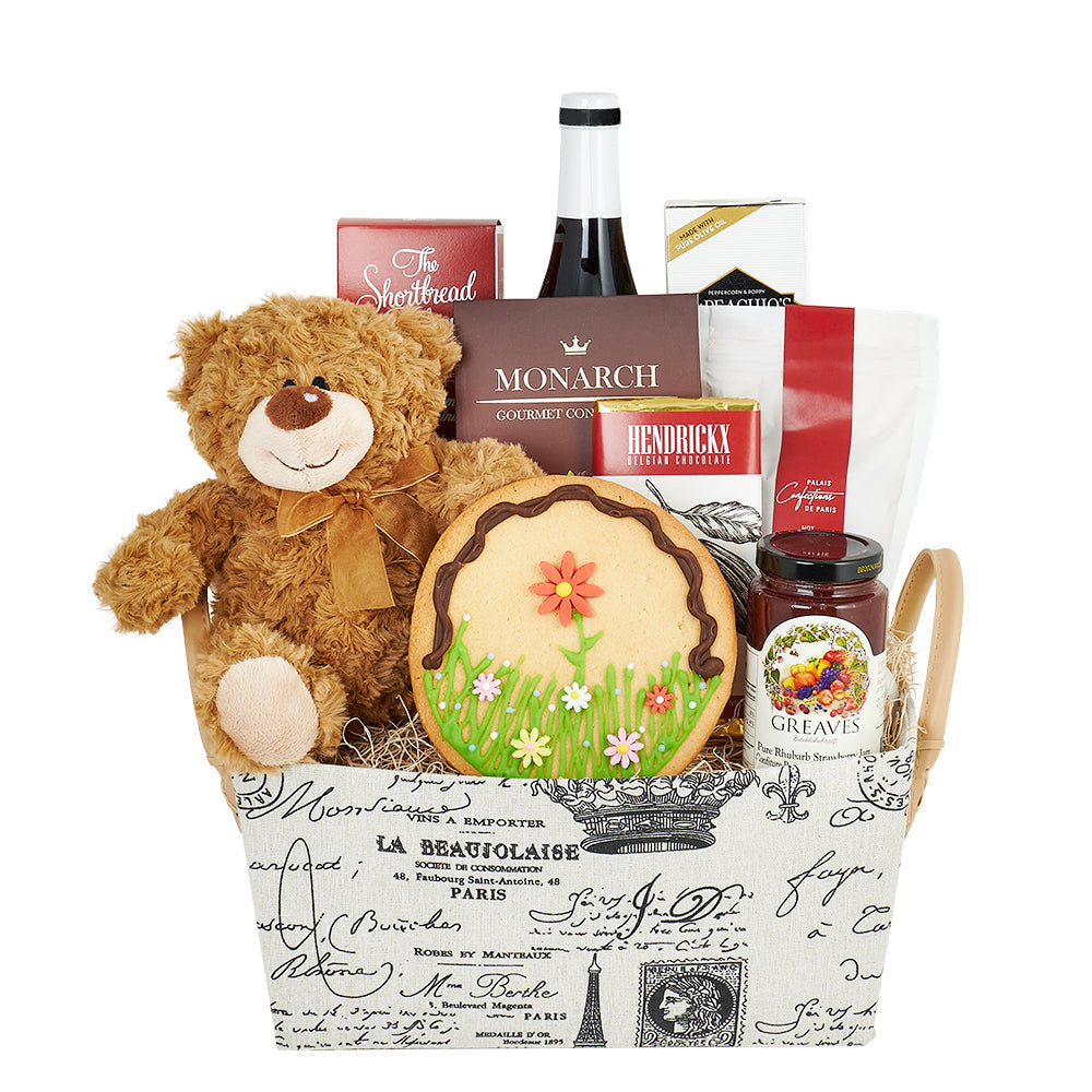 "With Love From Paris" Wine Gift Basket - Wine Gift Basket - Connecticut Delivery
